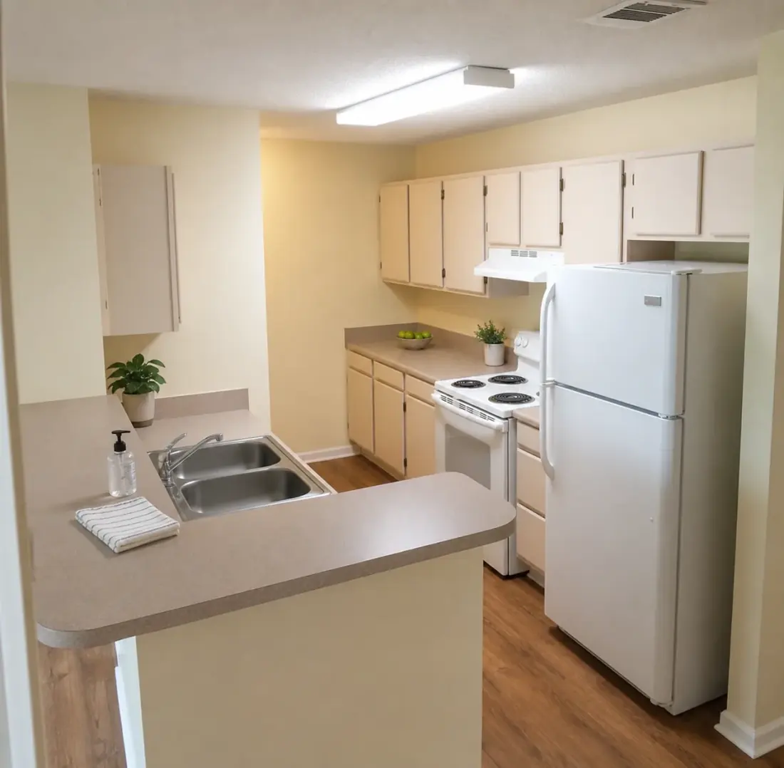 Kitchen with breakfast bar